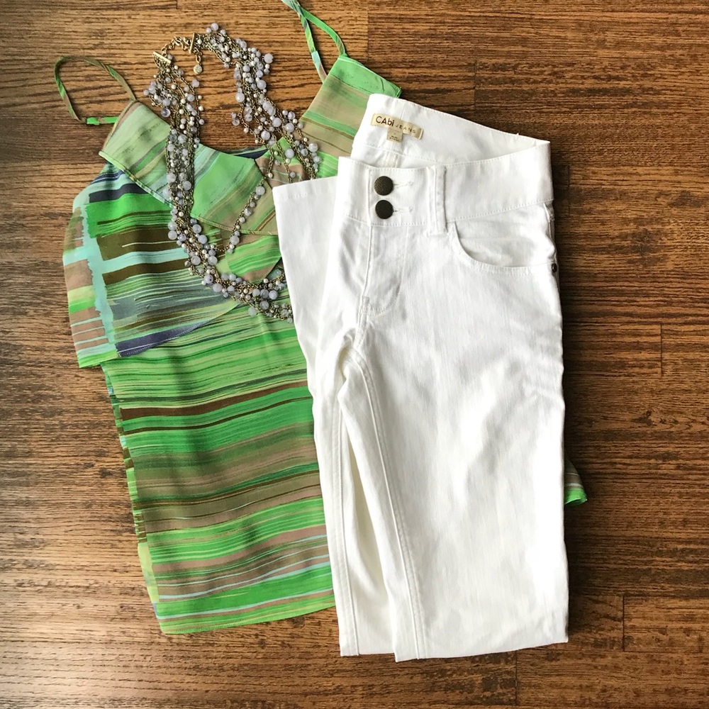 Cabi White Jeans